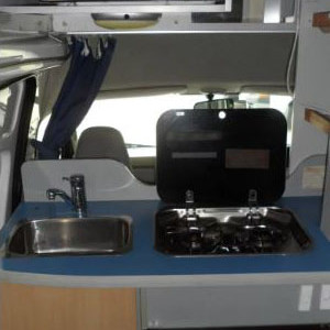 Camperman Paradise S&T Campervan – 5 Berth – sink and stove