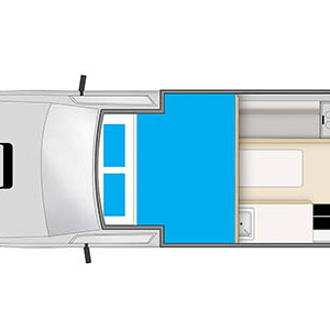 Cheapa 4WD 2 Berth-floorplan-night