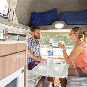 Cheapa HiTop Campervan – 2 Berth – table