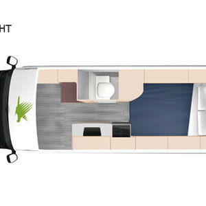 Kea-Luxury-Campervan—3-Berth-Night-interior