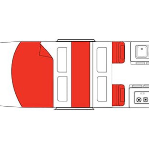 Mighty Double Down 4 Berth-floorplan-night