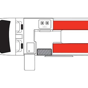 Mighty Highball Campervan – 2 Berth_floorplan_day