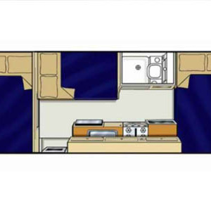 Bargain Family Motorhome – 4-6 Berth – layout nighttime