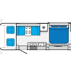 LGM Conquest Royale Motorhome – 4 Berth-floorplan-day