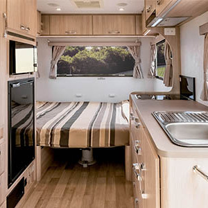 Let’s Go Voyager Motorhome – 2 Berth- bed