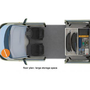 Spaceships Beta 2S Campervan – 2 Berth – layout storage