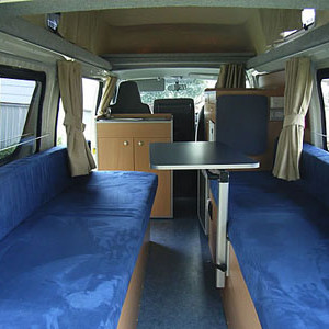 AC Adventurer Campervan- 3 Berth – living area