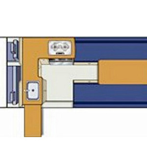 Driveabout Maxi Van Plus Camper – 3 Berth – day layout