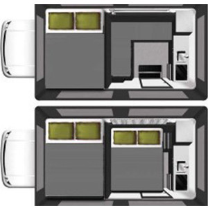 Tasmania Campers Bush Camper 4WD – 2 to 4 Berth – layout