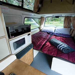 Calypso The Princes Campervan – 2 to 3 Berth – bed