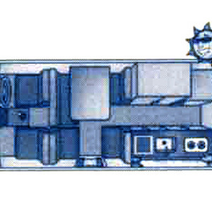 Calypso The Princes Campervan – 2 to 3 Berth – day layout