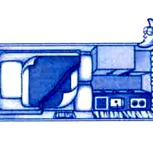 Calypso The Princes Campervan – 2 to 3 Berth -night layout