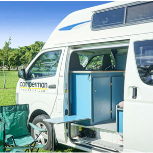 Camperman Maxie HighTop Campervan – 3 Berth – outside table