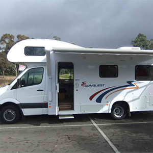 Serenity Conquest Motorhome – 6 Berth – external side angle