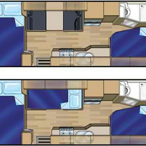 Serenity Conquest Motorhome – 6 Berth – layout