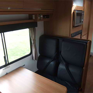 Serenity Conquest Motorhome – 6 Berth – table