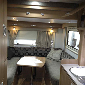 Serenity Conquest Premium Motorhome – 4 Berth – table