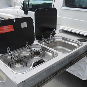 BC Bushcamper 4WD – 2 to 3 Berth – kitchen