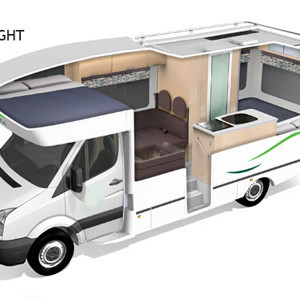 KC Beach Motorhome – 4 Berth-night