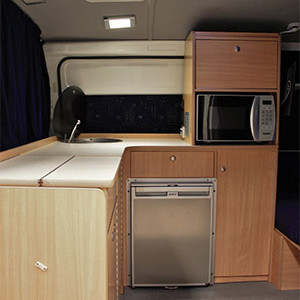 CA Platinum Campervan – 2 Berth – kitchen