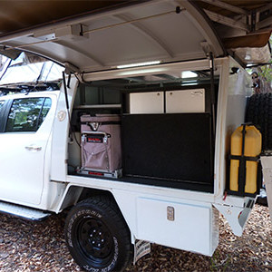 BC Camper 4WD – 5 Berth – vehicle open