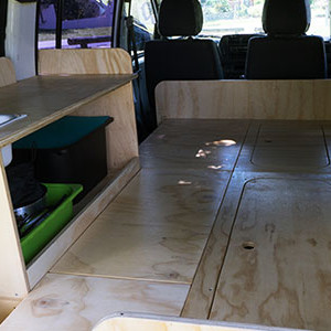 WC Hitop Campervan – 2 Berth – bed-storage