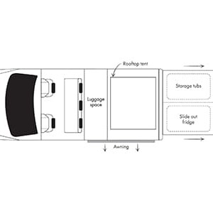 Britz Safari Auto 4WD – 5 Berth-floorplan-day