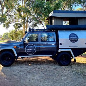 WA 79 Series Landcruiser with Rooftop Tent & Canopy 4WD – 2 Berth-exterior-back