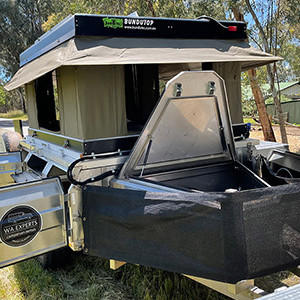 WA 200 Series 4WD with Roof Top Tent, POD & Camper Trailer – 5 Berth-exterior (1)