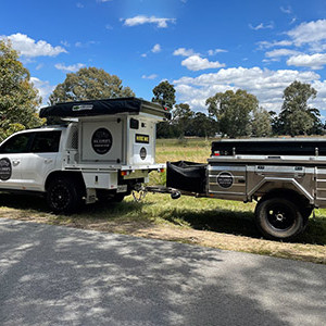 WA 200 Series 4WD with Roof Top Tent, POD & Camper Trailer – 5 Berth-exterior (3)