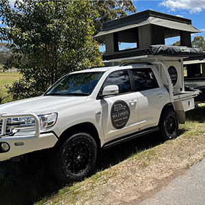 WA 200 Series 4WD with Roof Top Tent, POD & Camper Trailer – 5 Berth-exterior