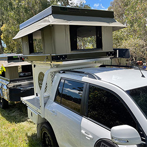 WA 200 Series 4WD with Roof Top Tent, POD & Camper Trailer – 5 Berth-pod