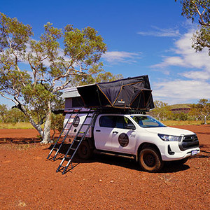 WA Toyota Hilux with Twin Rooftop Tents 4WD – 5 Berth-exterior (1)