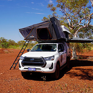 WA Toyota Hilux with Twin Rooftop Tents 4WD – 5 Berth-exterior (2)