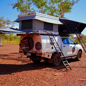 WA Toyota Hilux with Twin Rooftop Tents 4WD – 5 Berth-exterior (4)