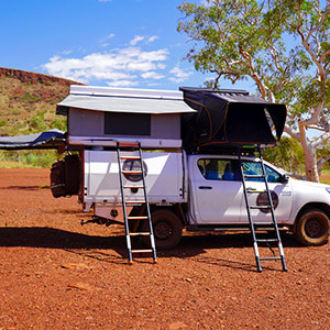 WA Toyota Hilux with Twin Rooftop Tents 4WD – 5 Berth-exterior (5)