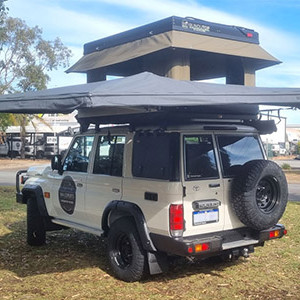 WA 76 Series Landcruiser with Roof Top Tent, Awning & Outdoor Shower 4WD – 2 Berth-exterior (5)