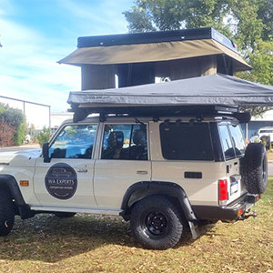 WA 76 Series Landcruiser with Roof Top Tent, Awning & Outdoor Shower 4WD – 2 Berth-exterior (6)