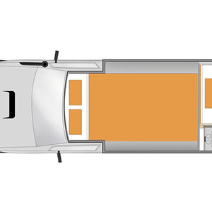 OLL 4WD Camper – 2 Berth-floorplan